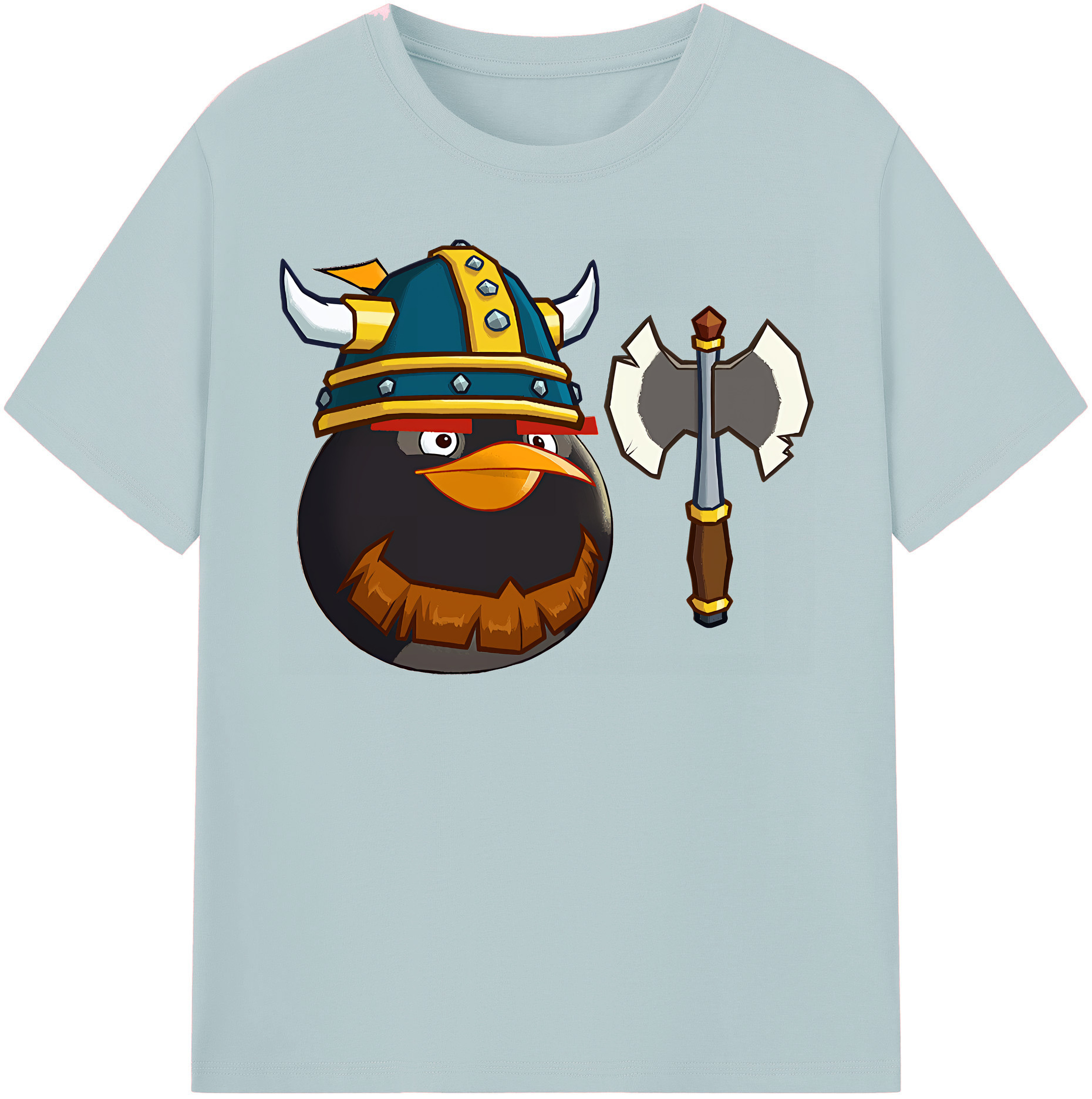 （画像用） Angry Birds アングリーバード 綿100％半袖Tシャツ（フロントプリント）